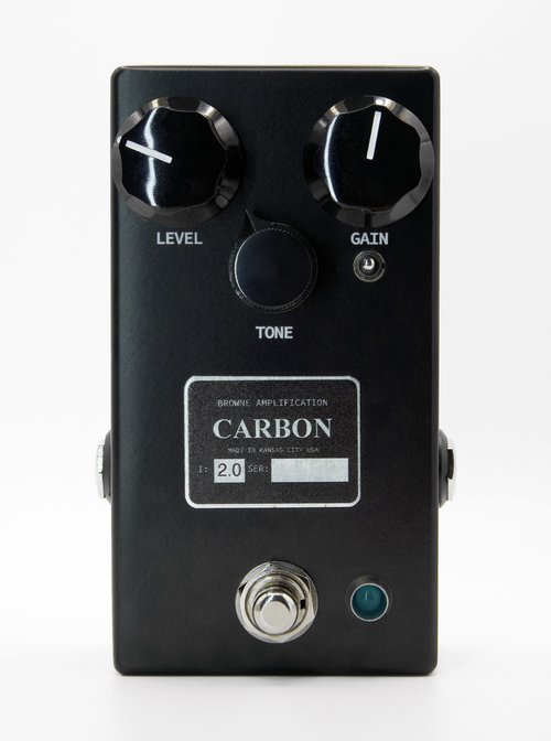  BROWNE AMPLIFICATION CARBON V2 PEDAL FRONT VIEW