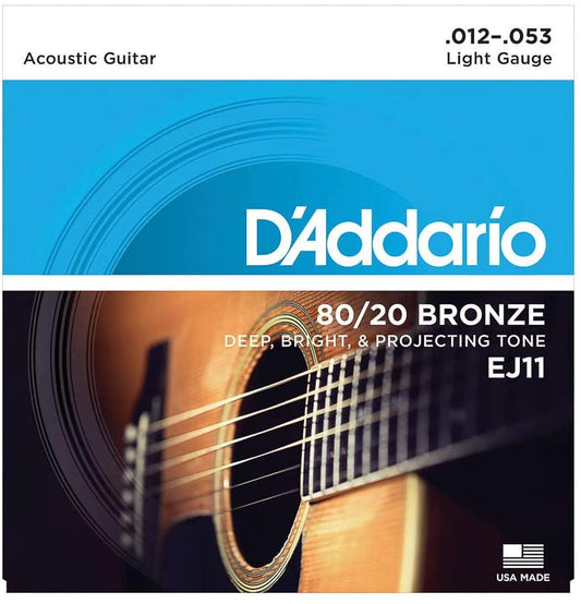 DADDARIO 80 20 BRONZE EJ11 PACKAGE FRONT VIEW