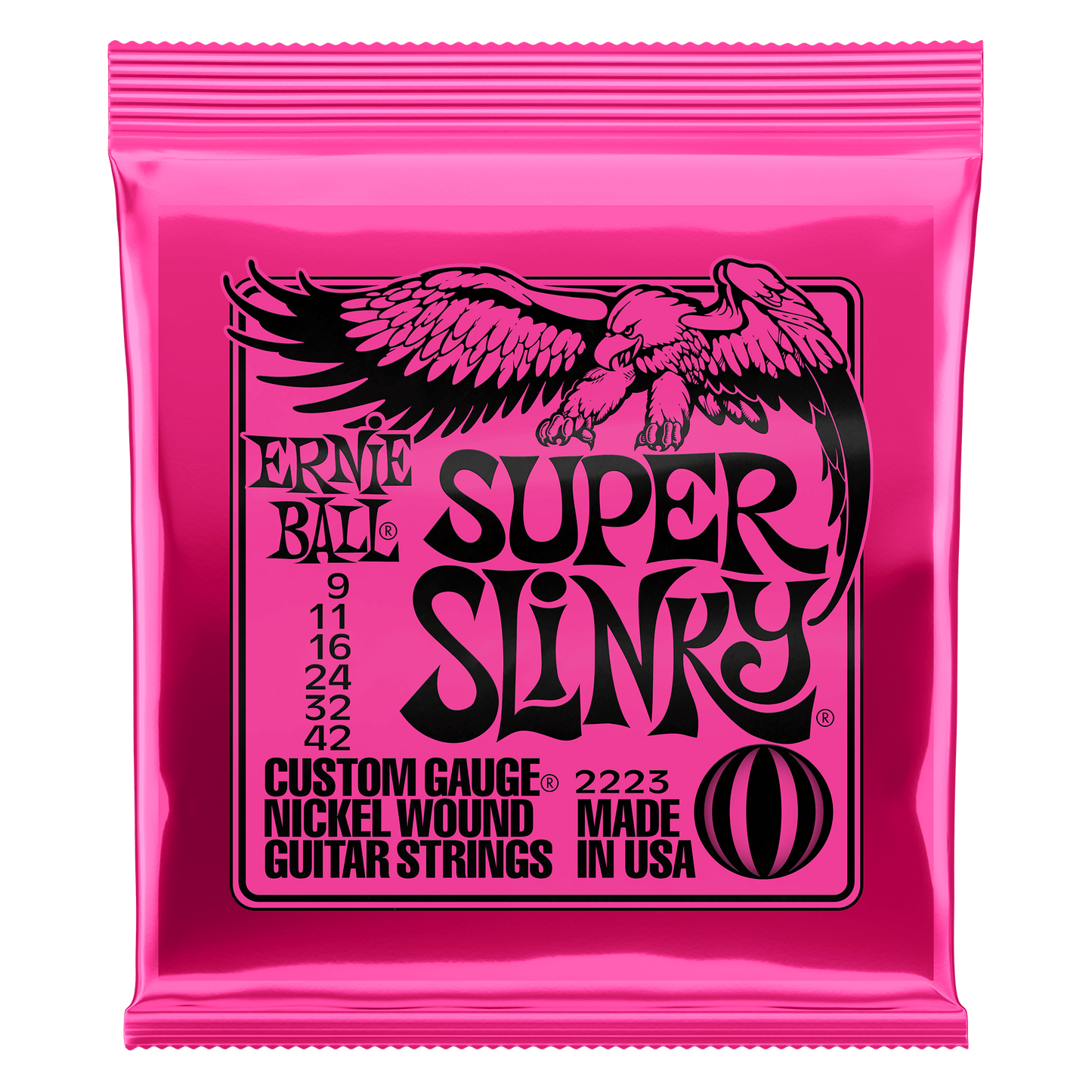 Super Slinky Nickel Wound Electric Guitar Strings – 9-42 Gauge