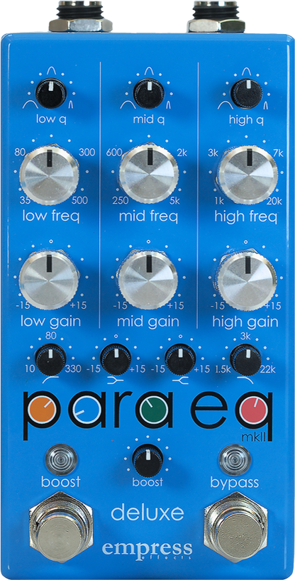  EMPRESS EFFECTS PARAEQ MK II DELUXE FRONT VIEW BLUE